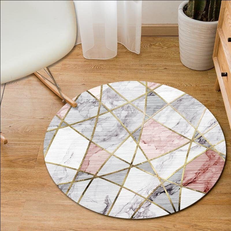 Nordic Stone Style Round Carpet