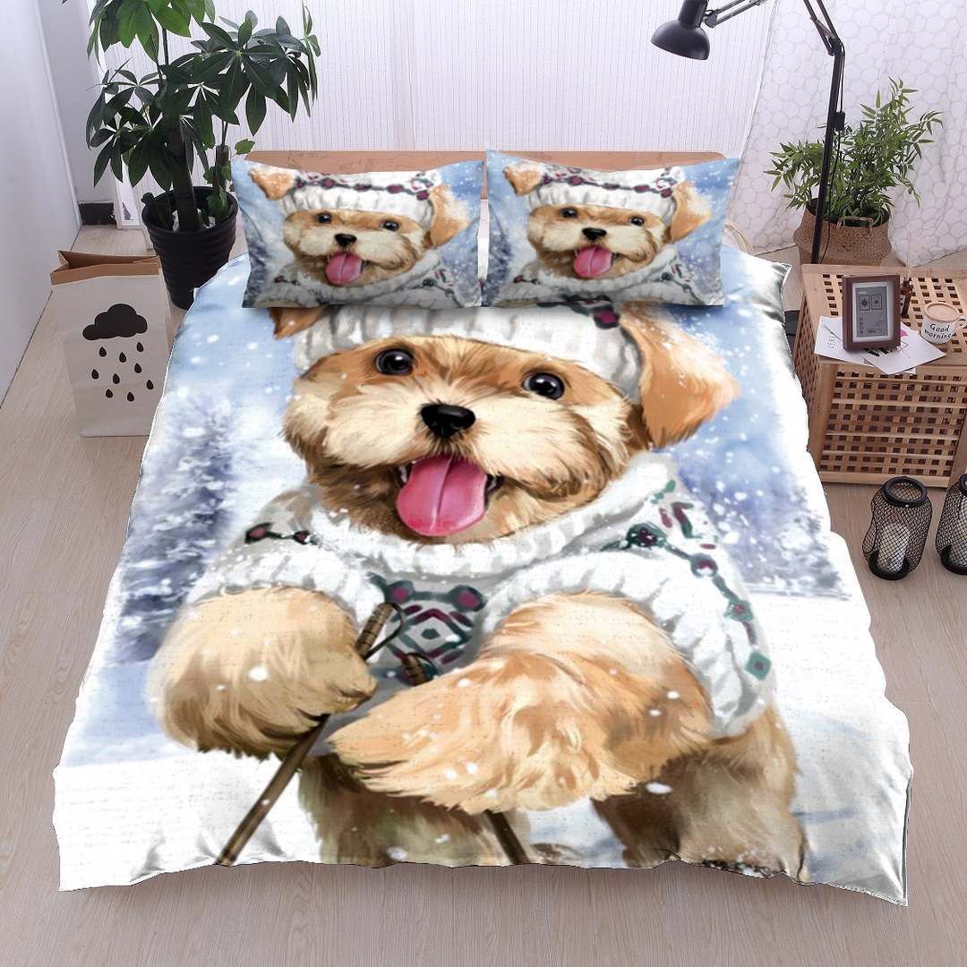 Norfolk Terrier Christmas Bedding Set