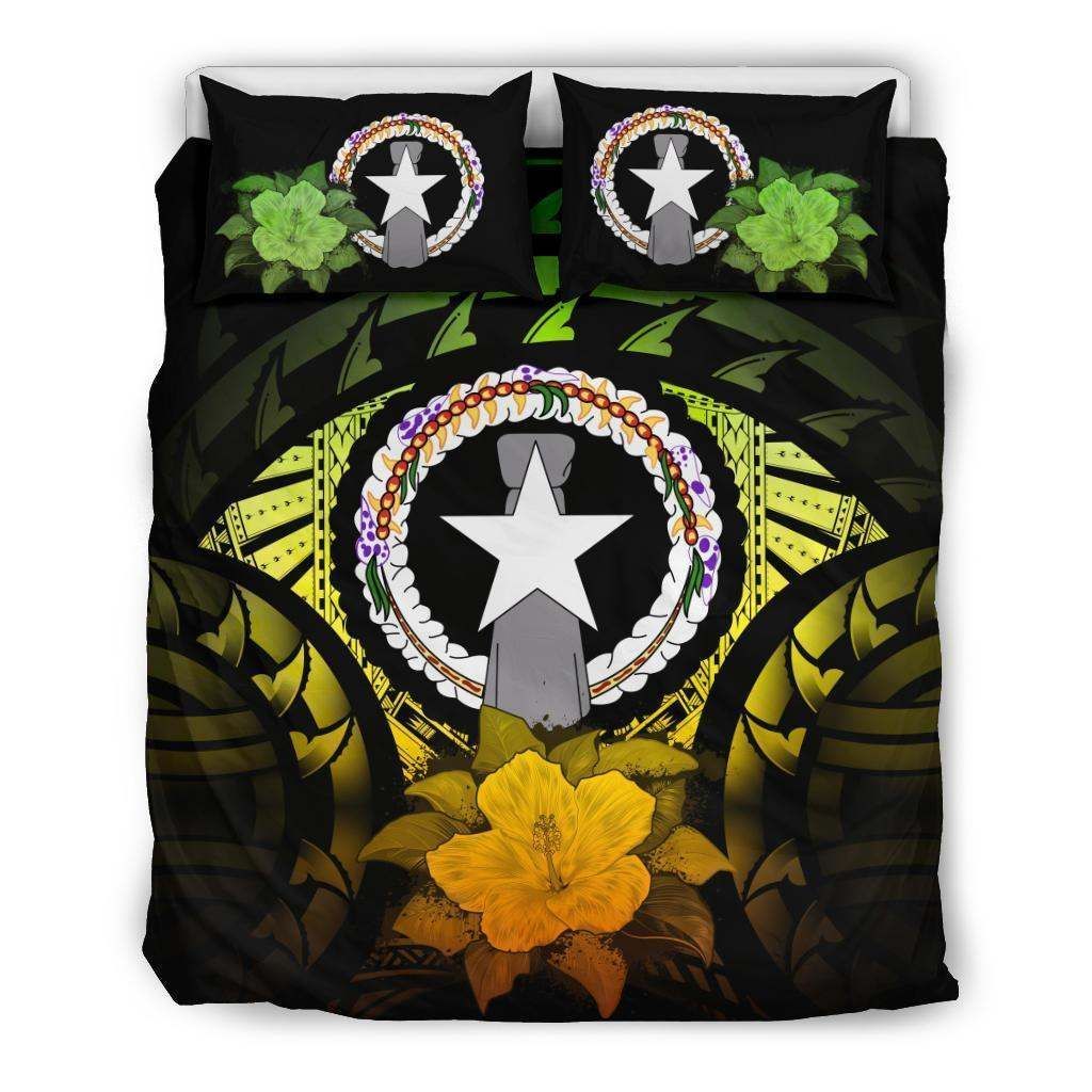 Northern Mariana Islands Reggae Hibiscus Bedding Set