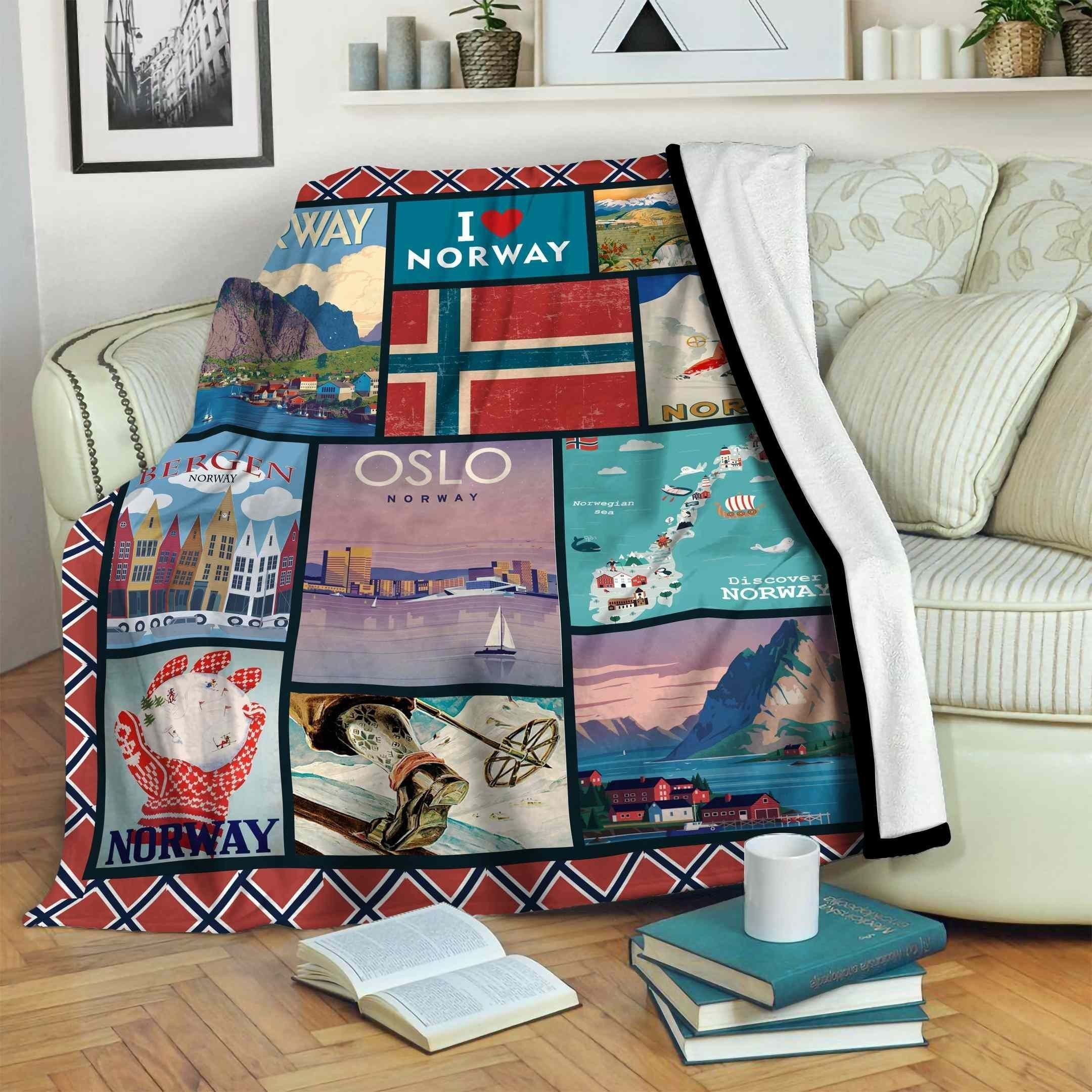 Norway Fleece Blanket