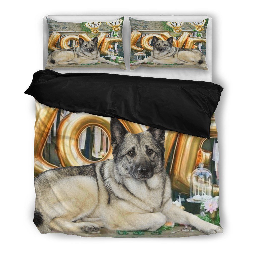 Norwegian Elkhound Love Bedding Set