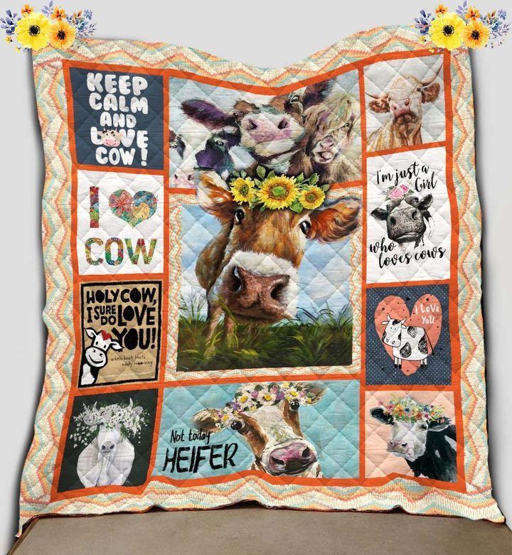 Not Today Heifer Cow Lover GS-CL-DT0107 Quilt Blanket