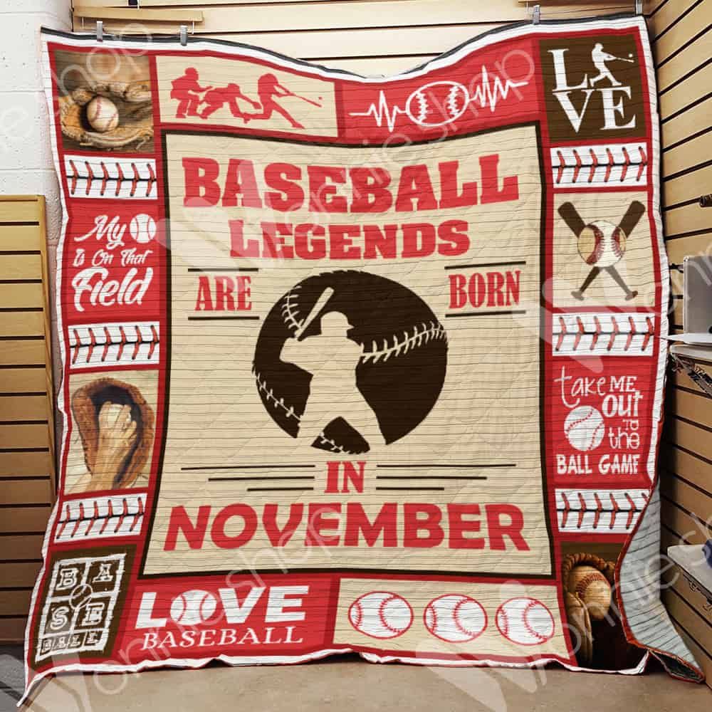 November Baseball Quilt Blanket DHC01021141TD