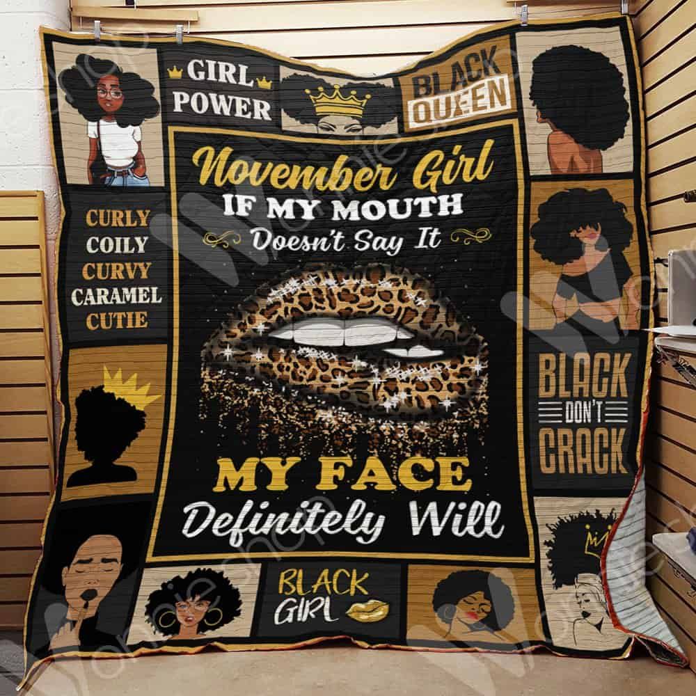 November Black Women CL15100249MDQ Quilt Blanket