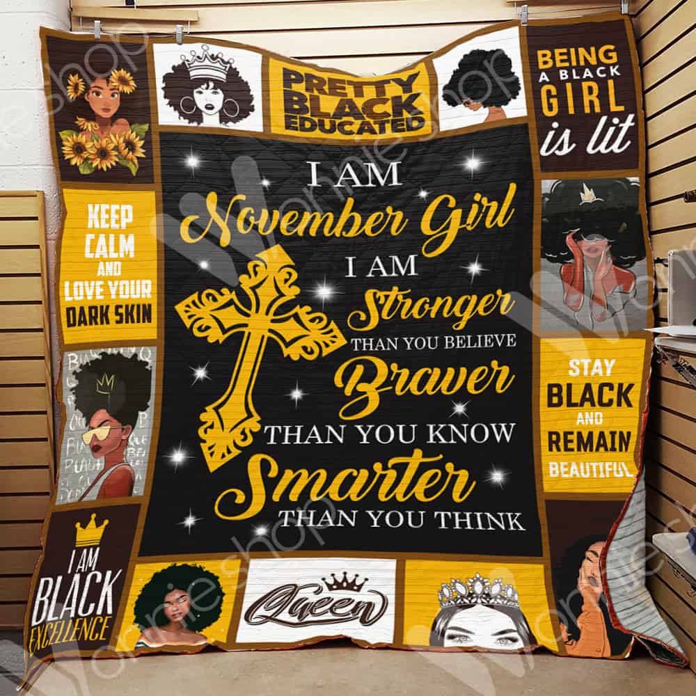 November Black Women Quilt Blanket DHC0102955TD