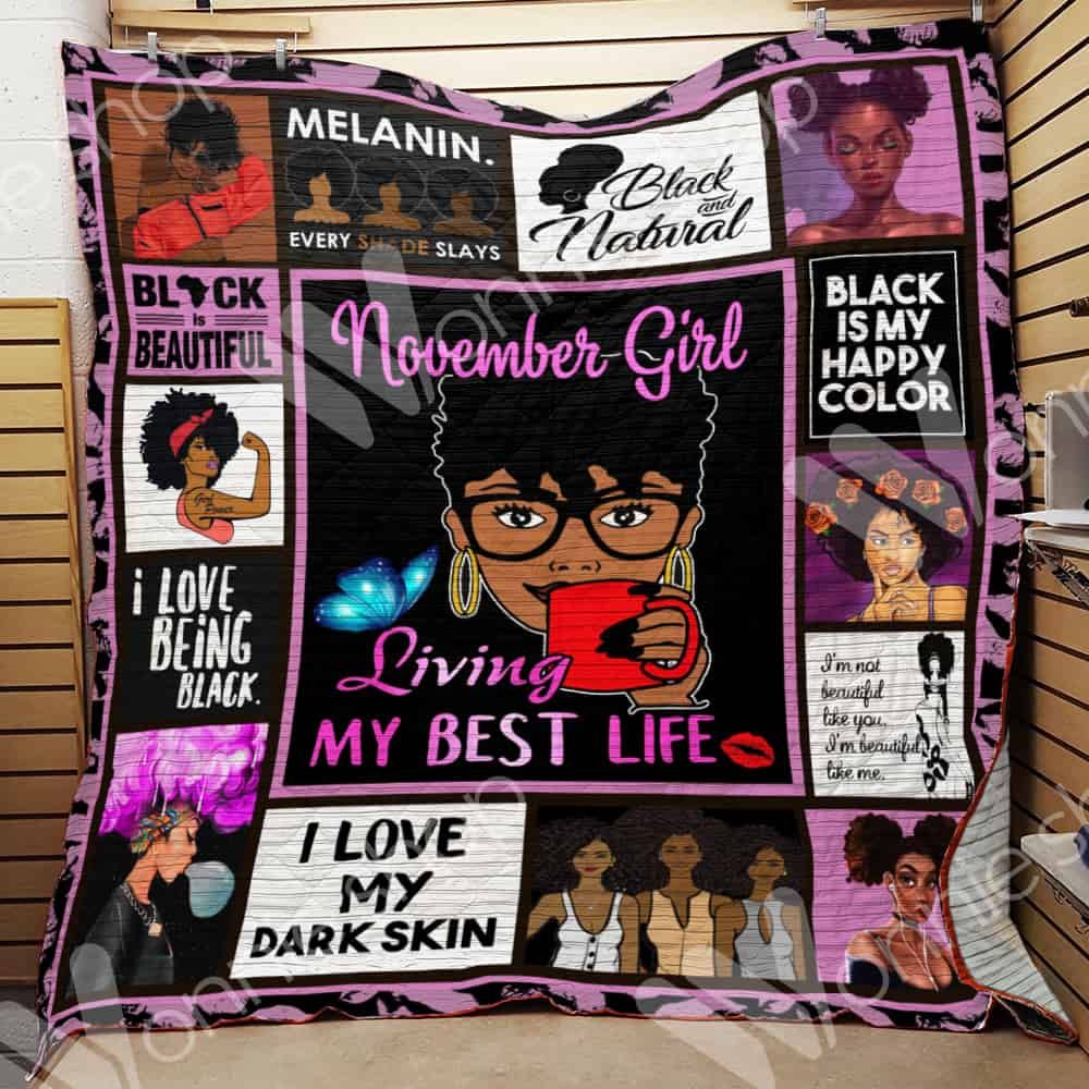 November Black Women Quilt Blanket DHC0102993TD