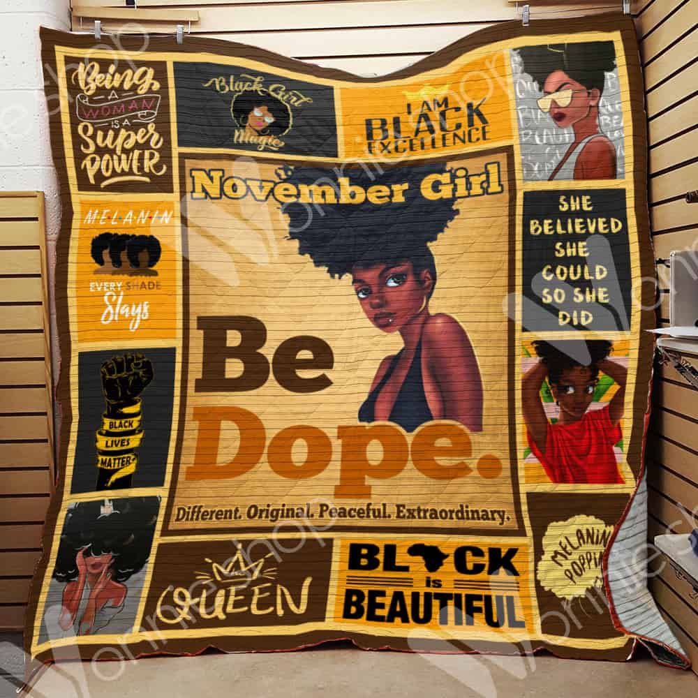 November Black Women Quilt Blanket DHC0602752TD