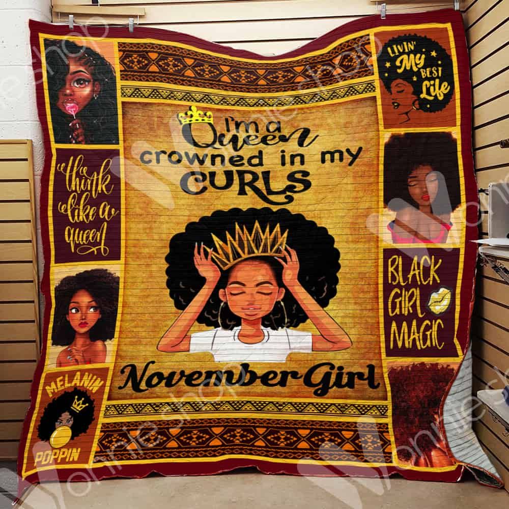 November Black Women Quilt Blanket DHC0602758TD