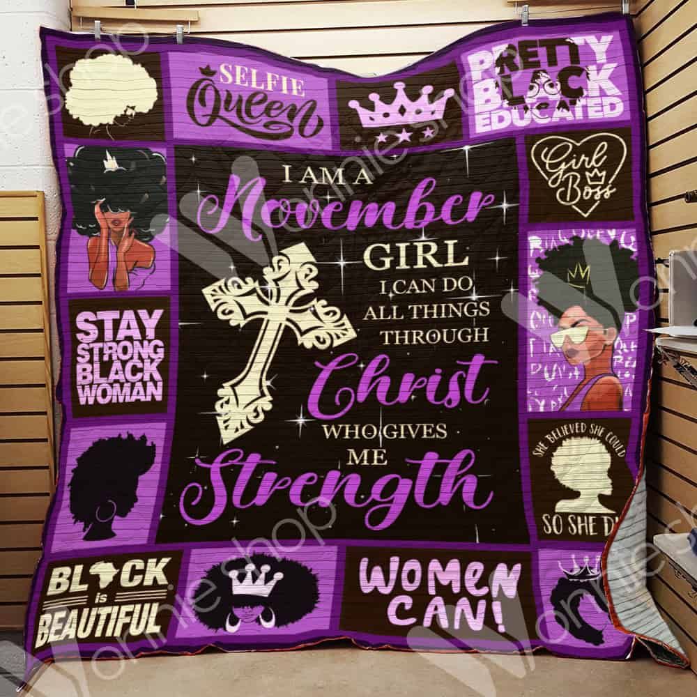 November Black Women Quilt Blanket DHC0602848TD