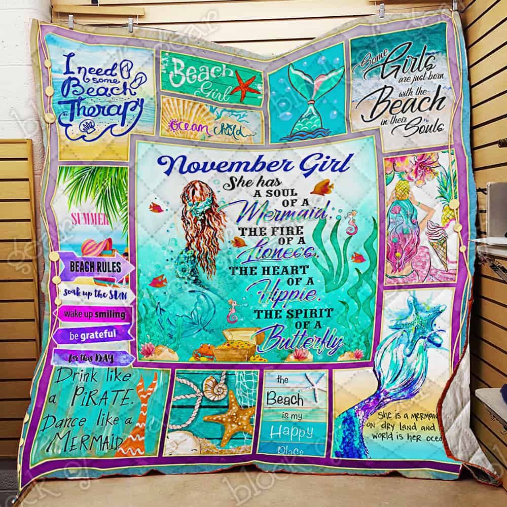 November Girl A Soul Of A Mermaid Quilt Psl803M11 Dhc11123939Dd