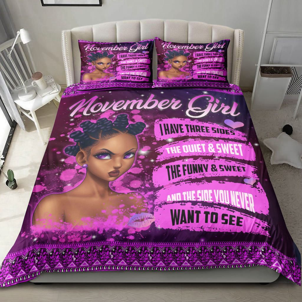 November Girl Purple Bedding Set