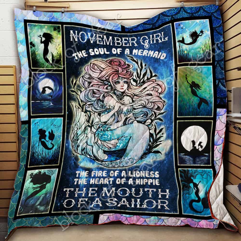 November Girl The Soul Of A Mermaid Quilt Thh1228Sc1 Dhc11124029Dd