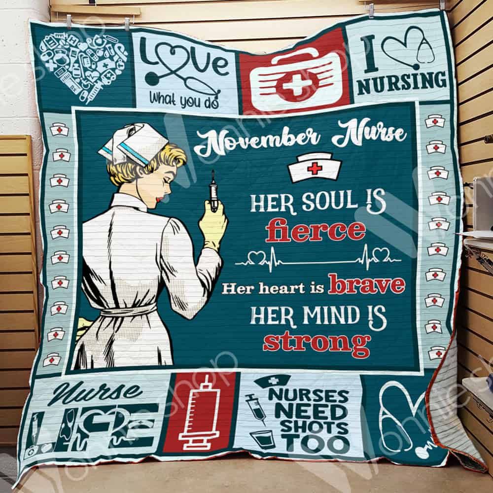 November Nurse CL15100254MDQ Quilt Blanket