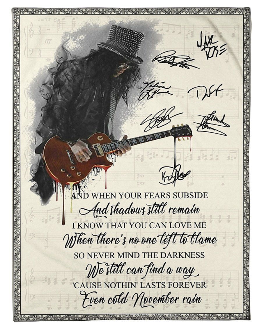 November Rain We Still Can Find A Way Gift For Fans Fleece Blanket