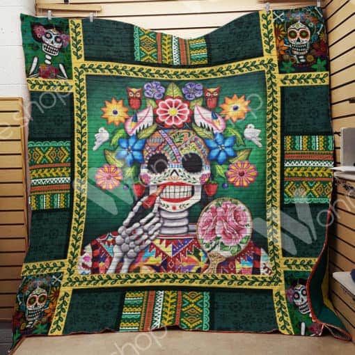 Ntr0408 Sugar Skull I M Confessin Quilt Chrismas Gift Dhc16122765Dd