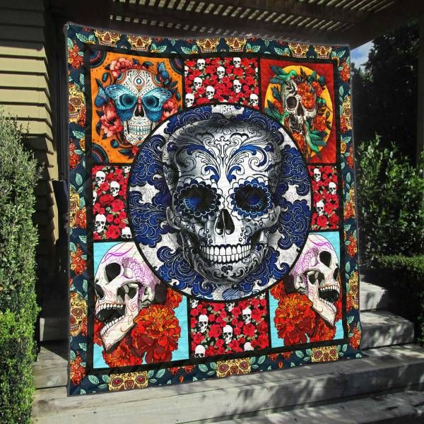 Ntr0508 Skull Be With You Quilt Chrismas Gift Dhc16122762Dd