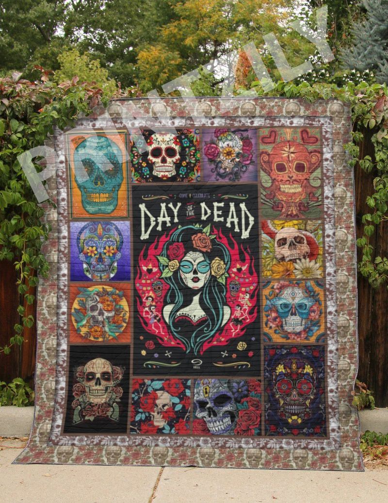 Ntr2307 Sugar Skull Day Of The Death Quilt Chrismas Gift Dhc16122775Dd