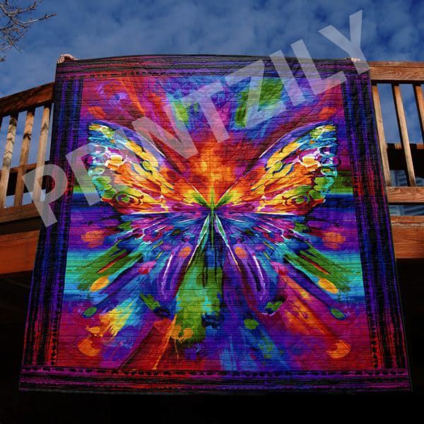 Ntr2707 Butterfly Colorful Butterfly Quilt Christmas Gift Dhc16122624Dd