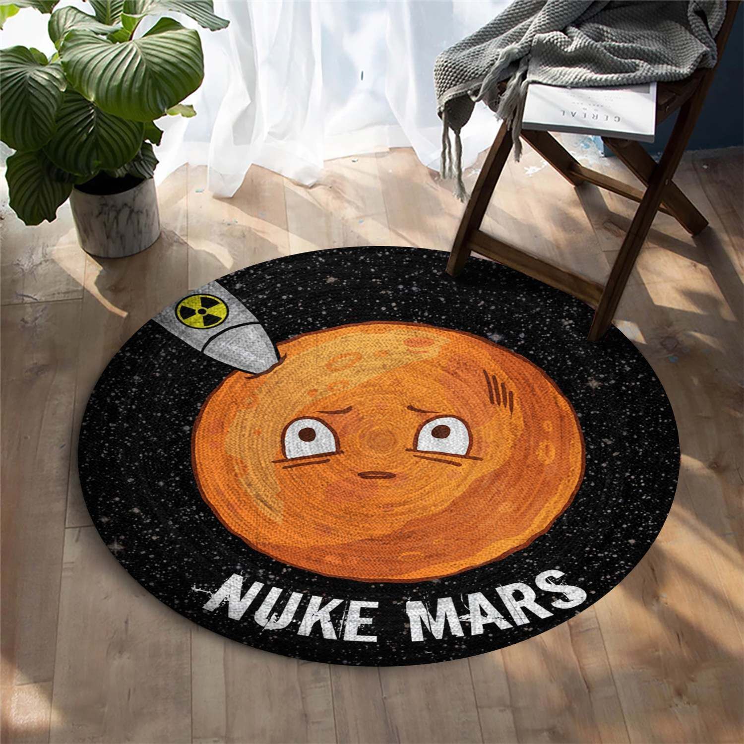 Nuke mars Round Carpet