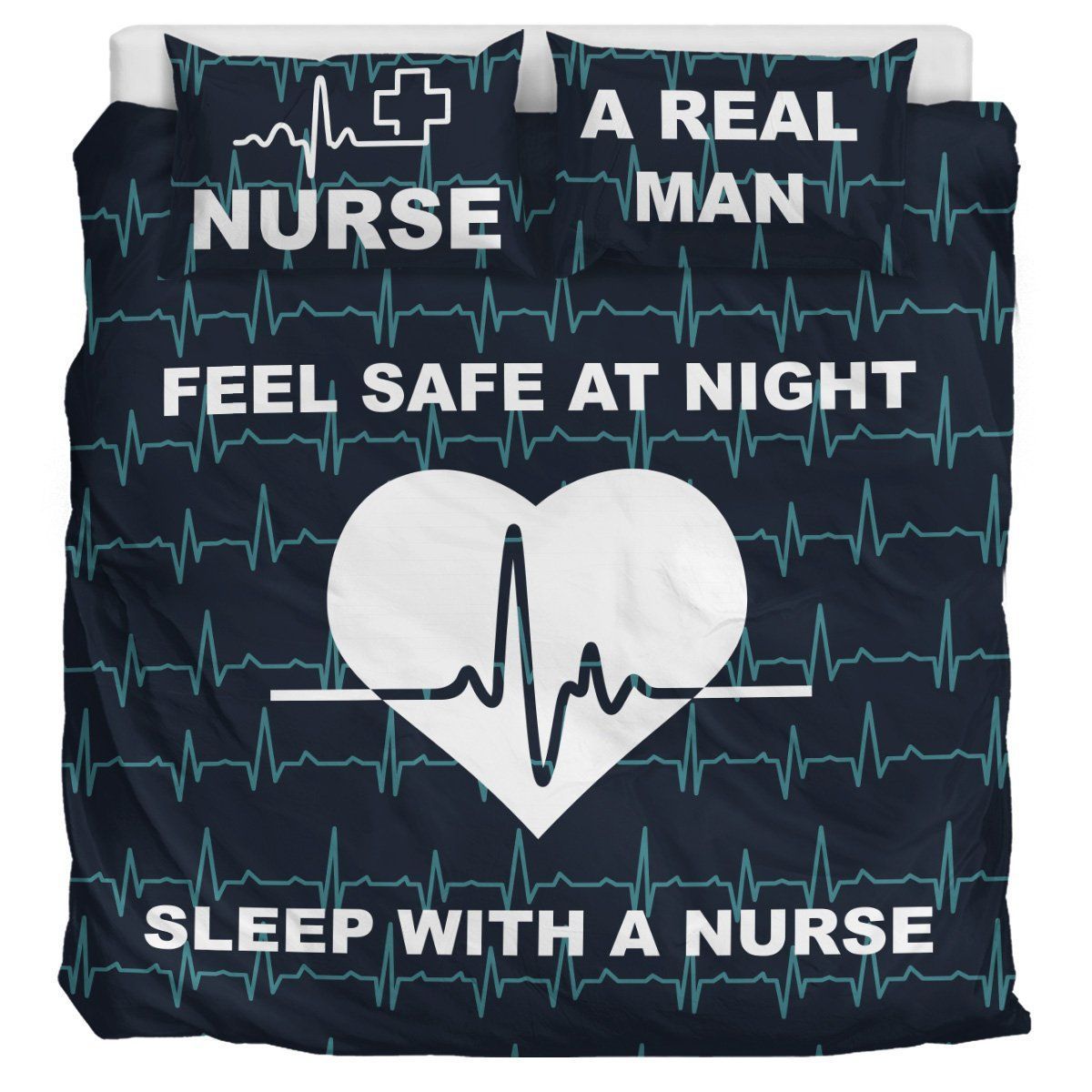 Nurse A Real Man Bedding Set