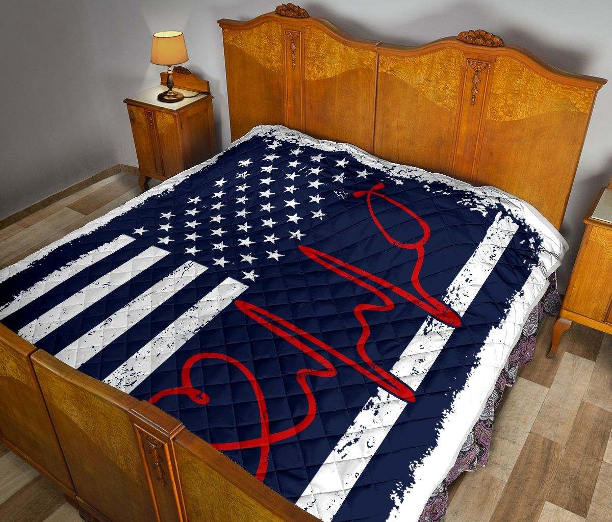 Nurse AMERICA FLAG Quilt DHC281111617DD