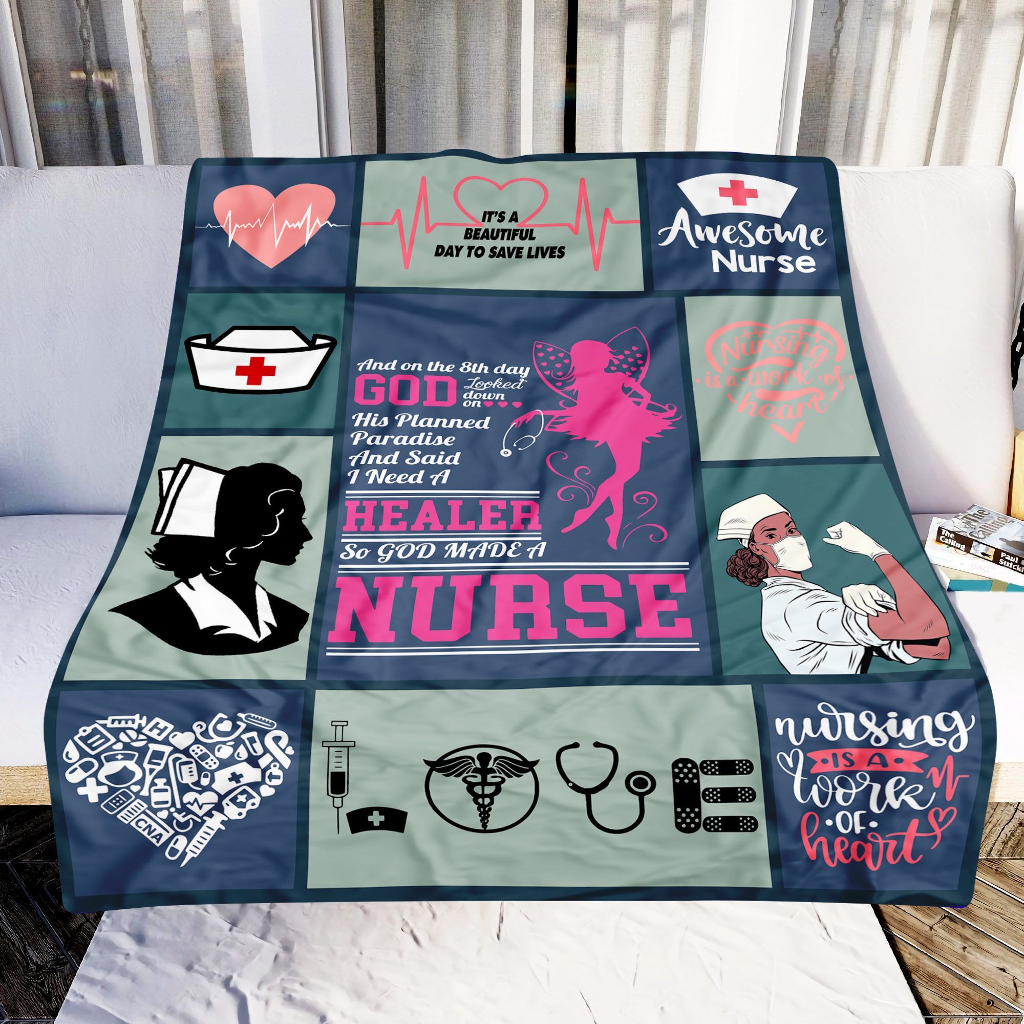 Nurse And In The 8th Day Sherpa Fleece Blanket