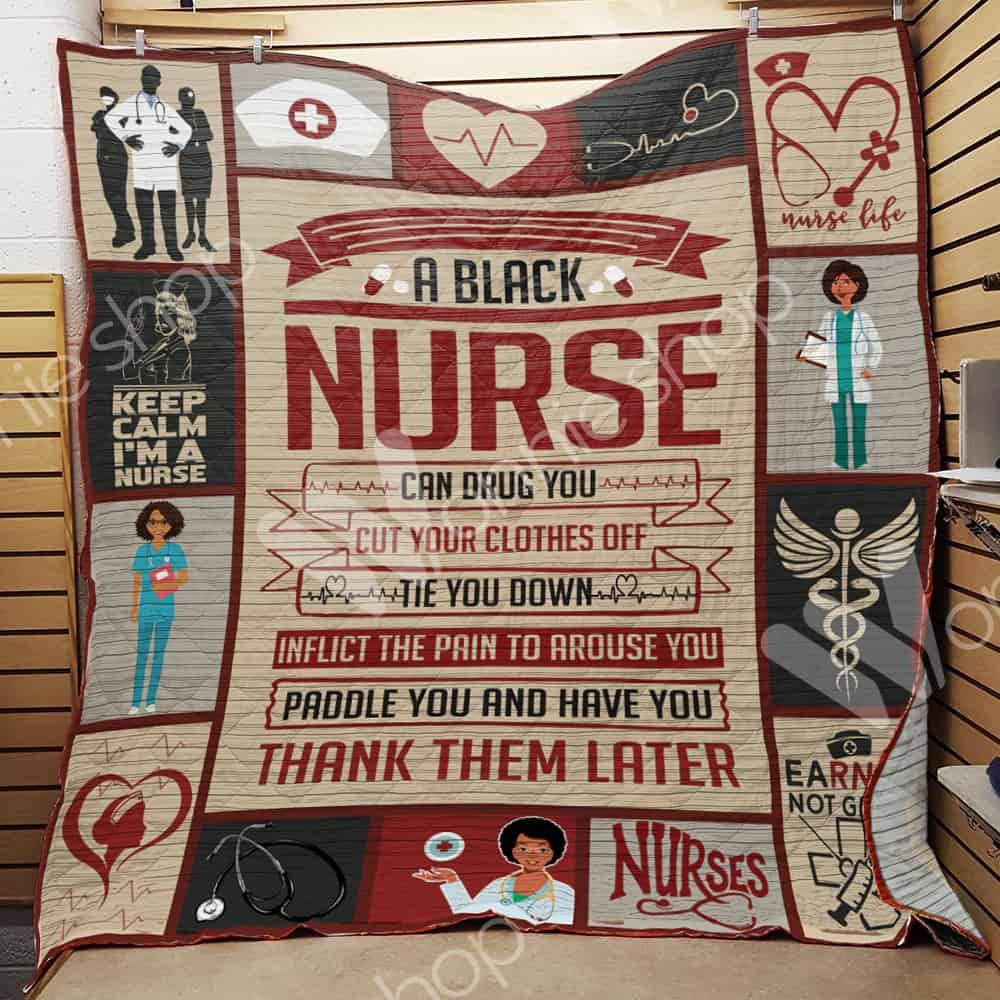 Nurse Black Women Quilt Blanket DHC03021125TD