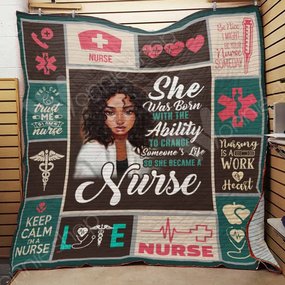 Nurse Black Women Quilt Blanket DHC03021140TD