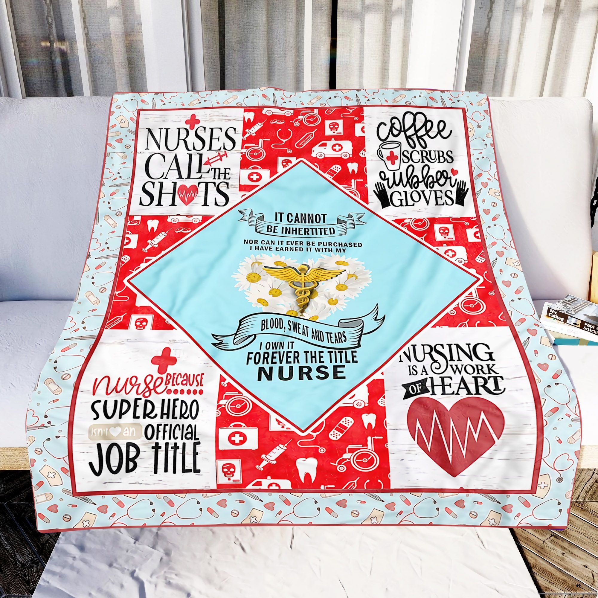 Nurse Call The Shots Sherpa Fleece Blanket