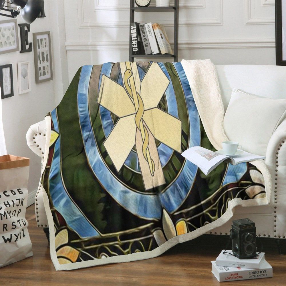 Nurse Sherpa Fleece Blanket