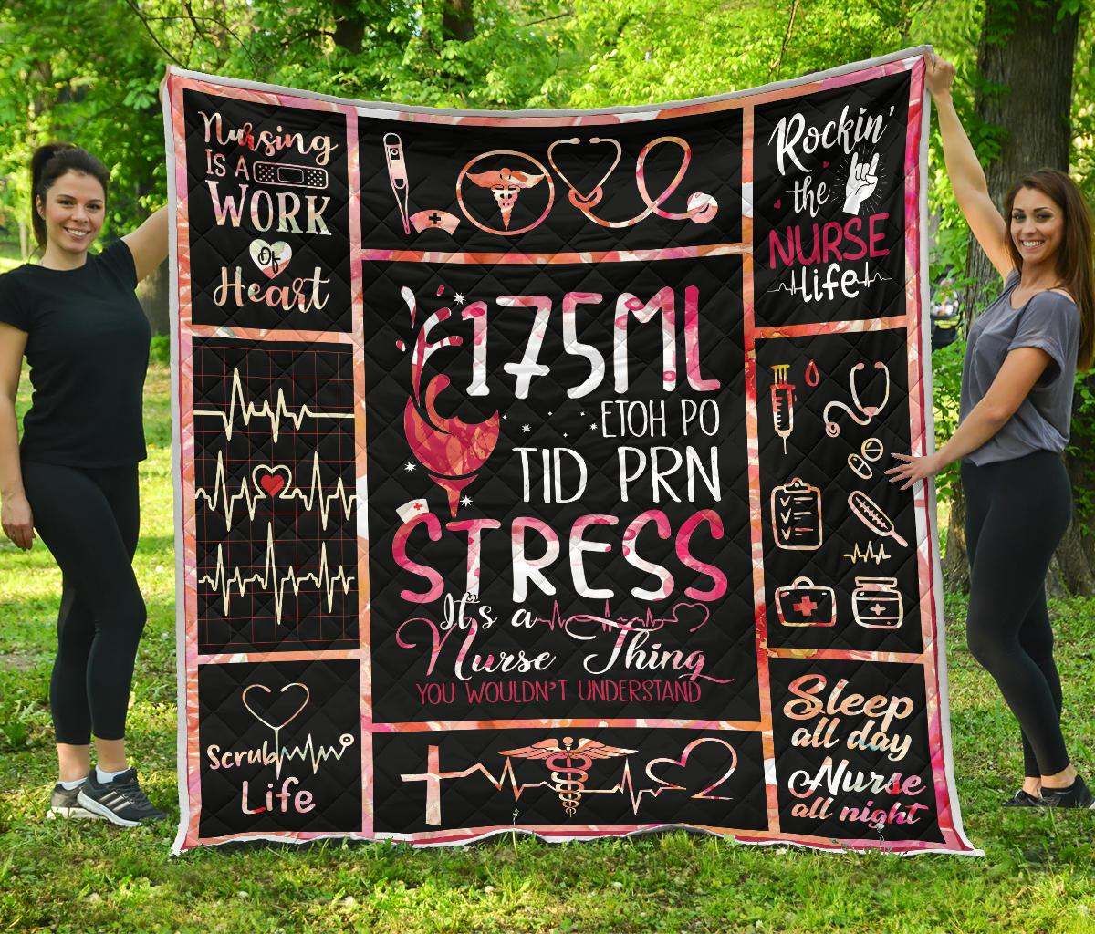 Nurse CL12100484MDQ Quilt Blanket