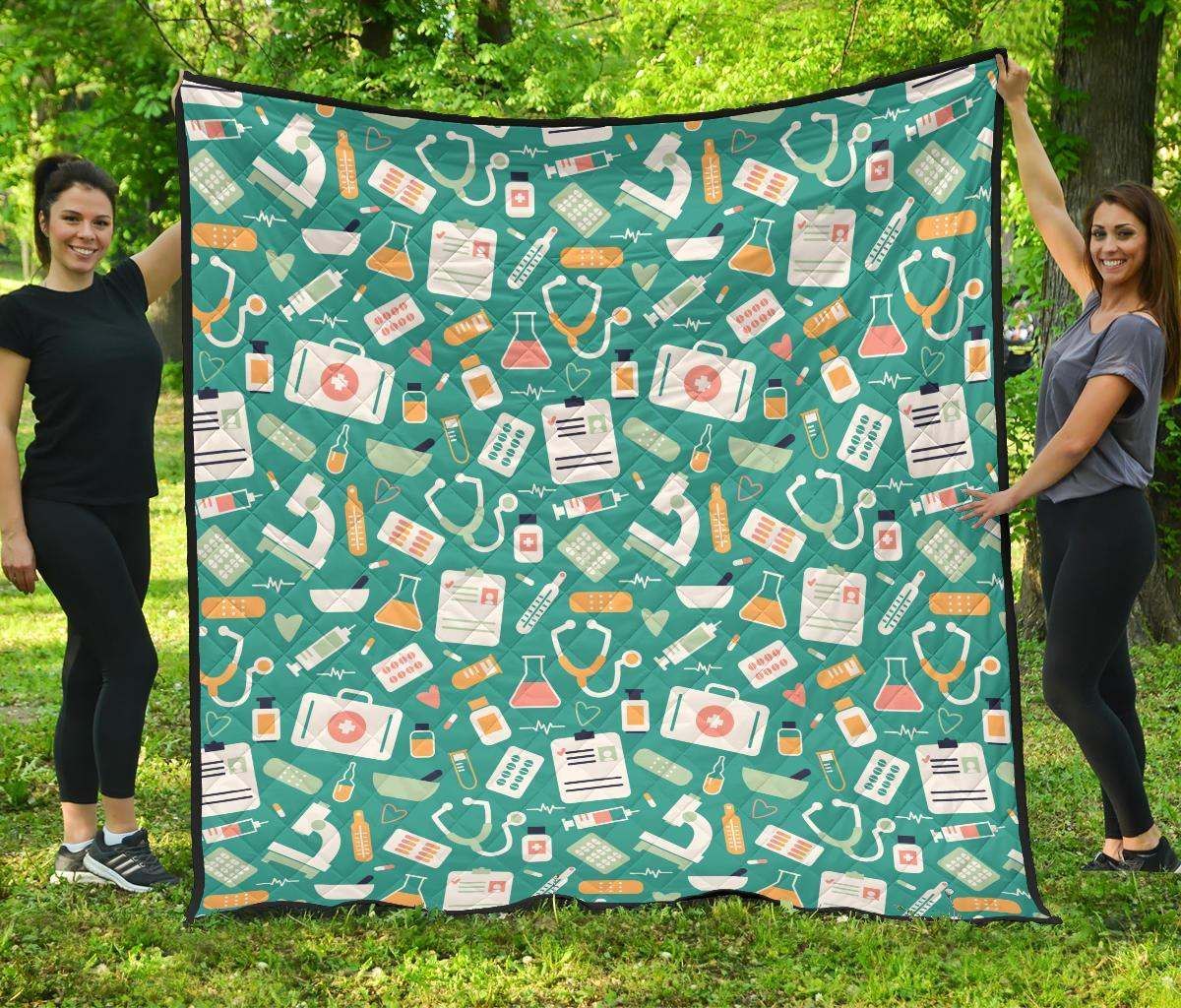 Nurse CL12100487MDQ Quilt Blanket