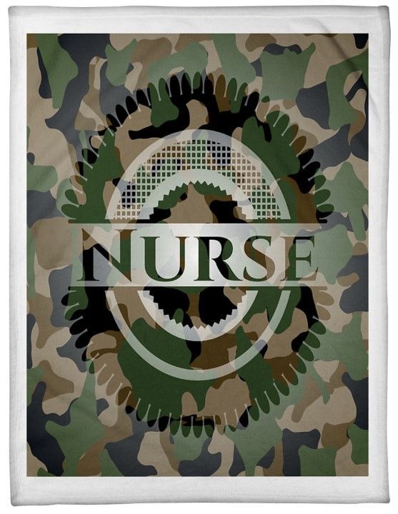 Nurse Sherpa Fleece Blanket