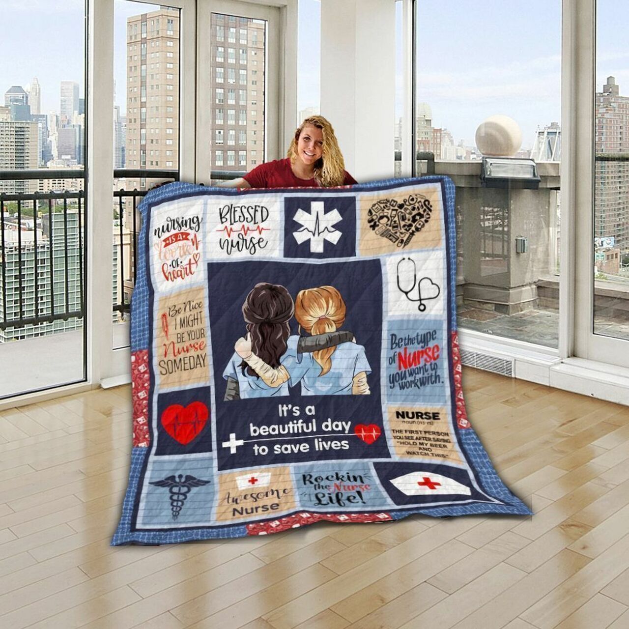 Nurse DTC1212809 Quilt Blanket