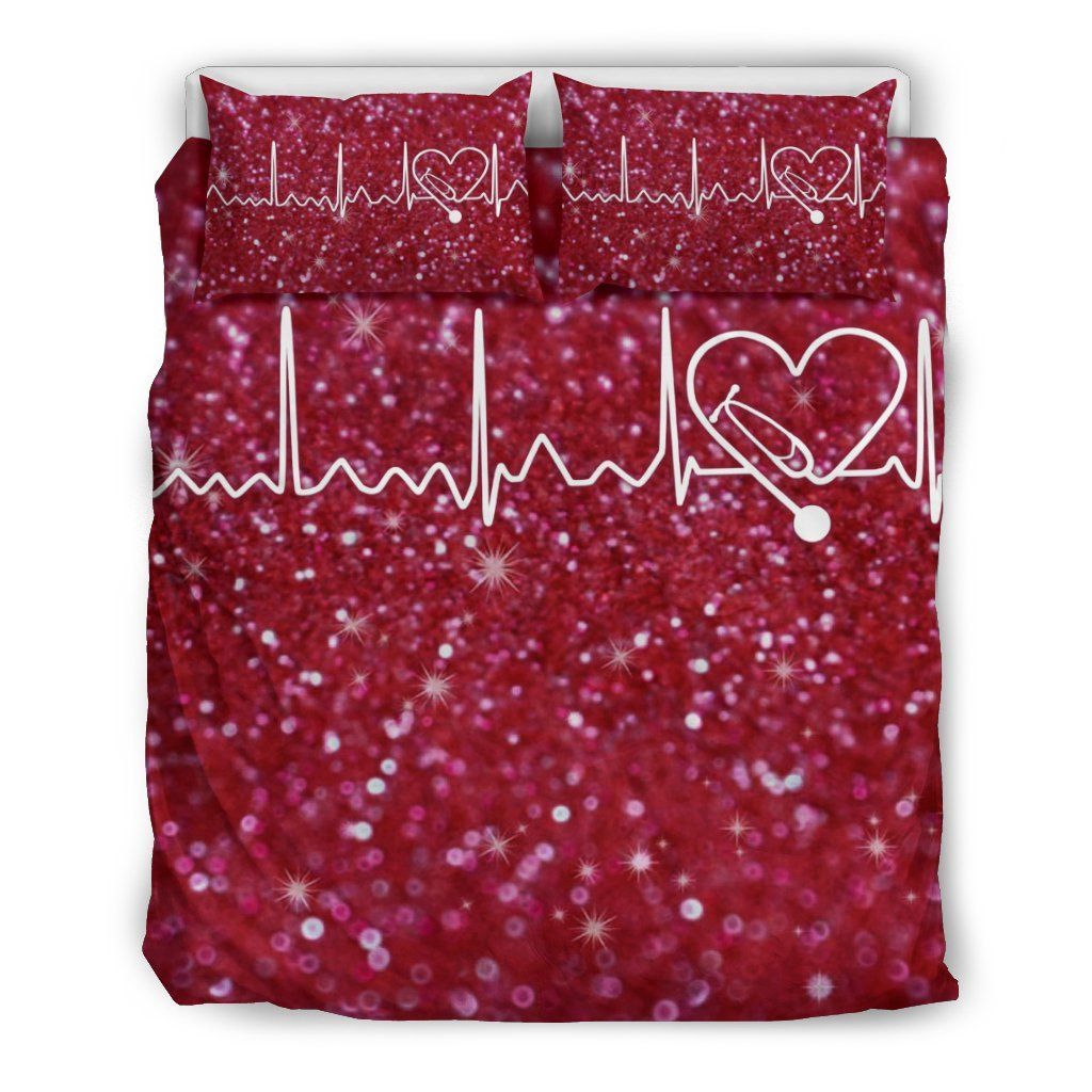 Nurse Heartbeat Bedding Set