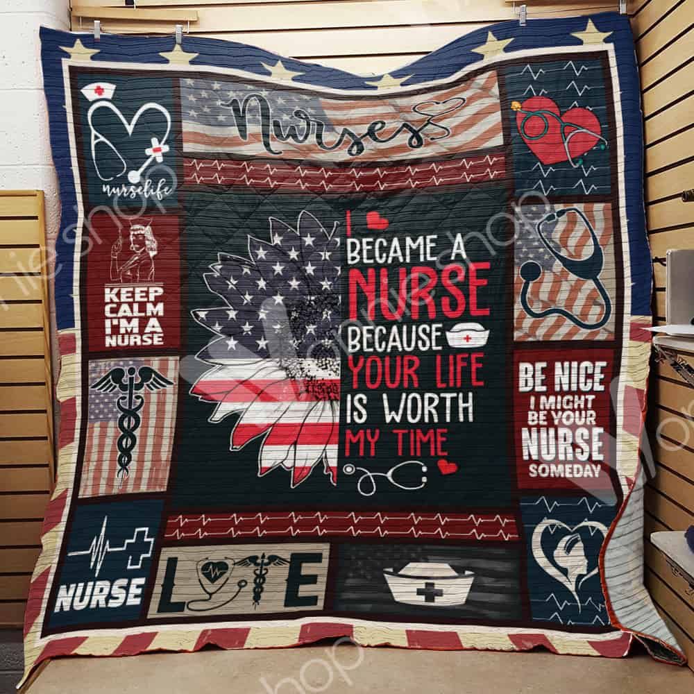 Nurse Independence Day Quilt Blanket DHC1102300TD