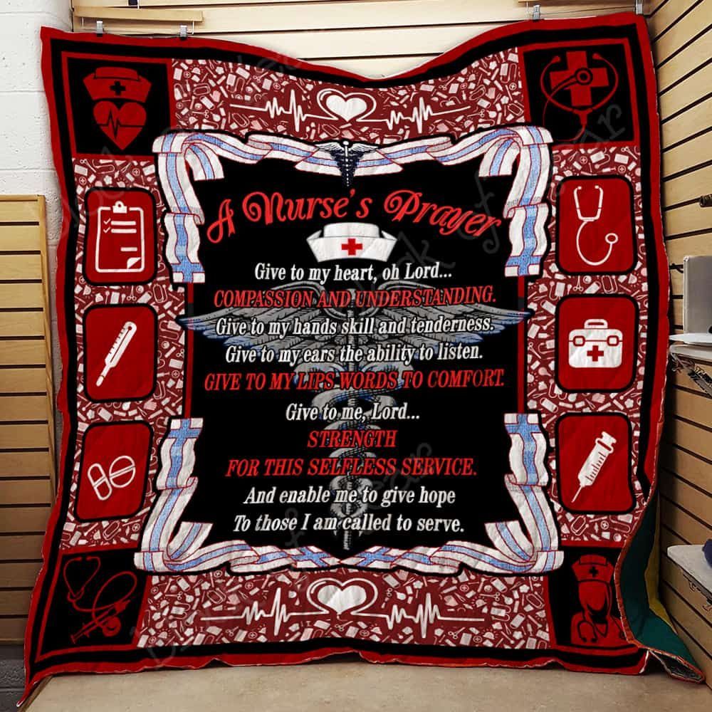 Nurse Is Prayer 8 GS-CL-LD2910 Quilt Blanket