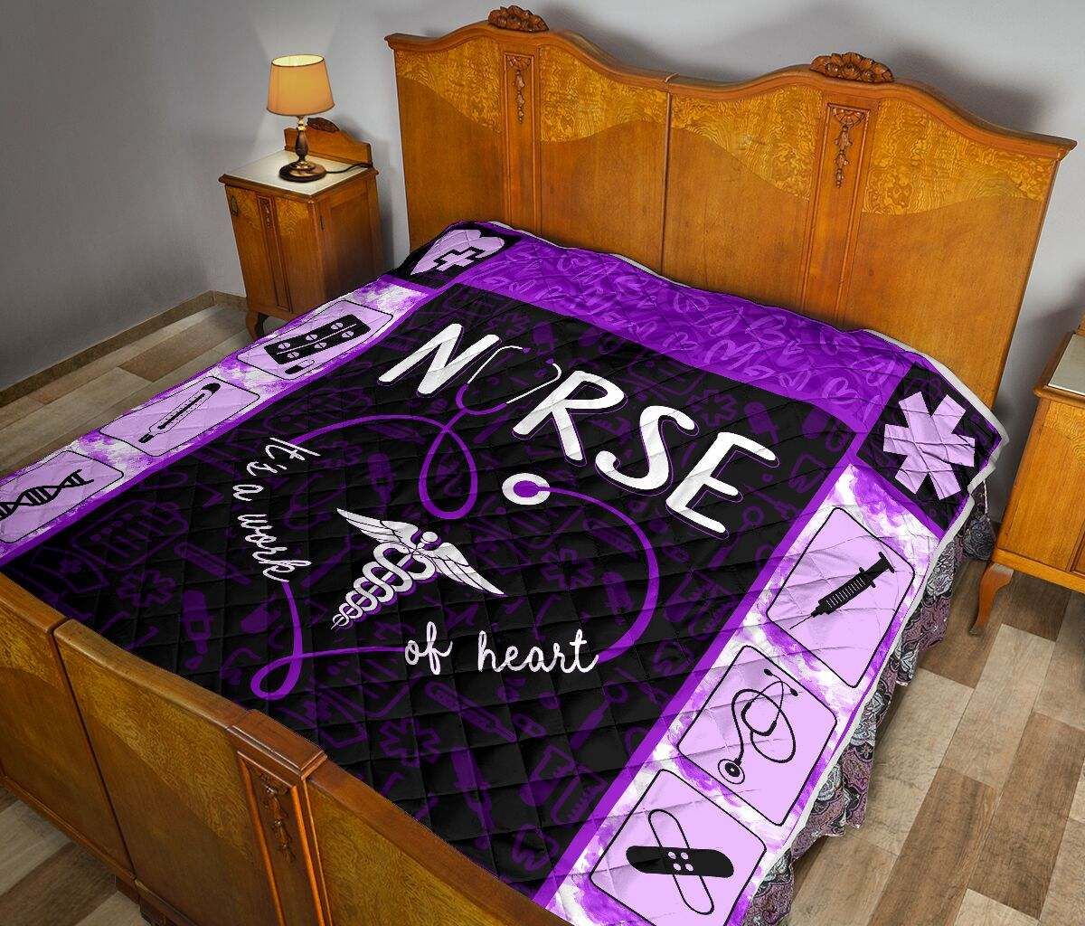 NURSE- IT’S A WORK OF HEART PURPLE DHC281111643DD