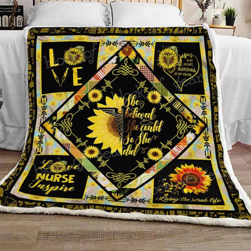 Nurse Life Fleece Blanket