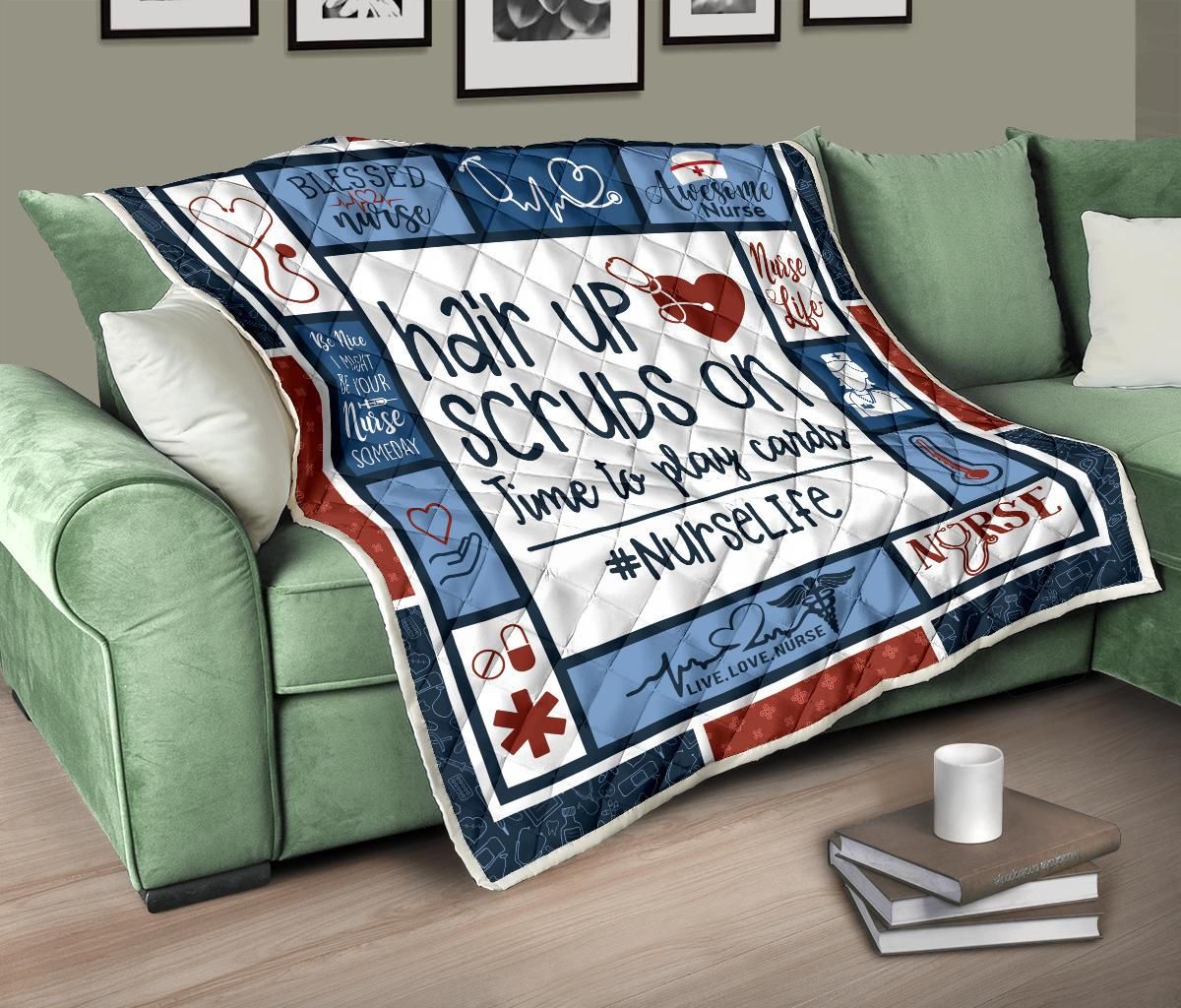 Nurse Life Nurse Quilt Blanket DHC020120218TD