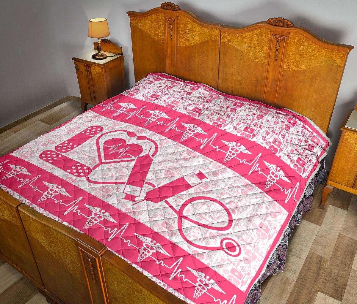 NURSE LOVE PINK QUILT DHC281111630DD