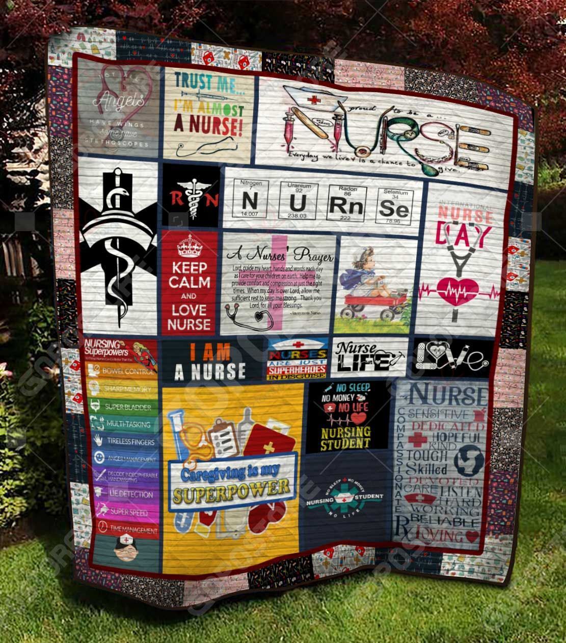 Nurse NC0709256CL Quilt Blanket