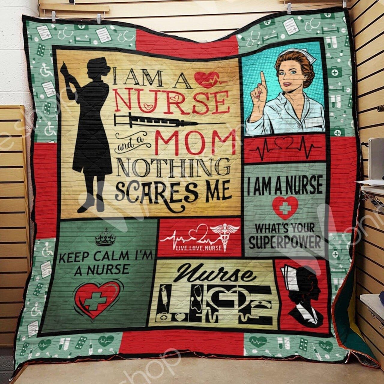 Nurse Nothing Scares Me Quilt Blanket Dhc04011979Dd