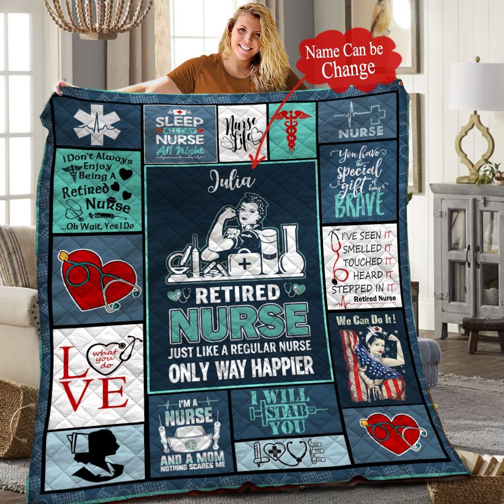 Nurse Personalized Quilt Blanket HHH080602NH