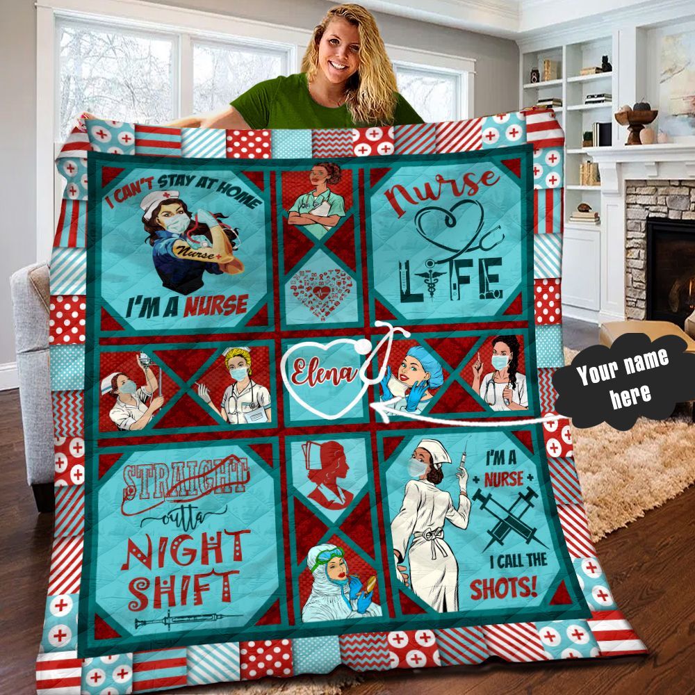 Nurse Personalized Quilt Blanket LML090603DT