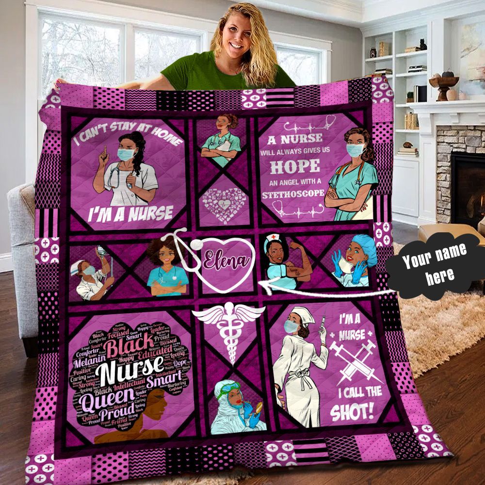 Nurse Personalized Quilt Blanket LML090604DT