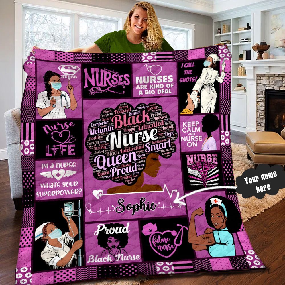 Nurse Personalized Quilt Blanket LML170630DT