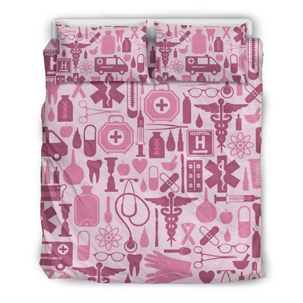 Nurse Pink Tools Bedding Set