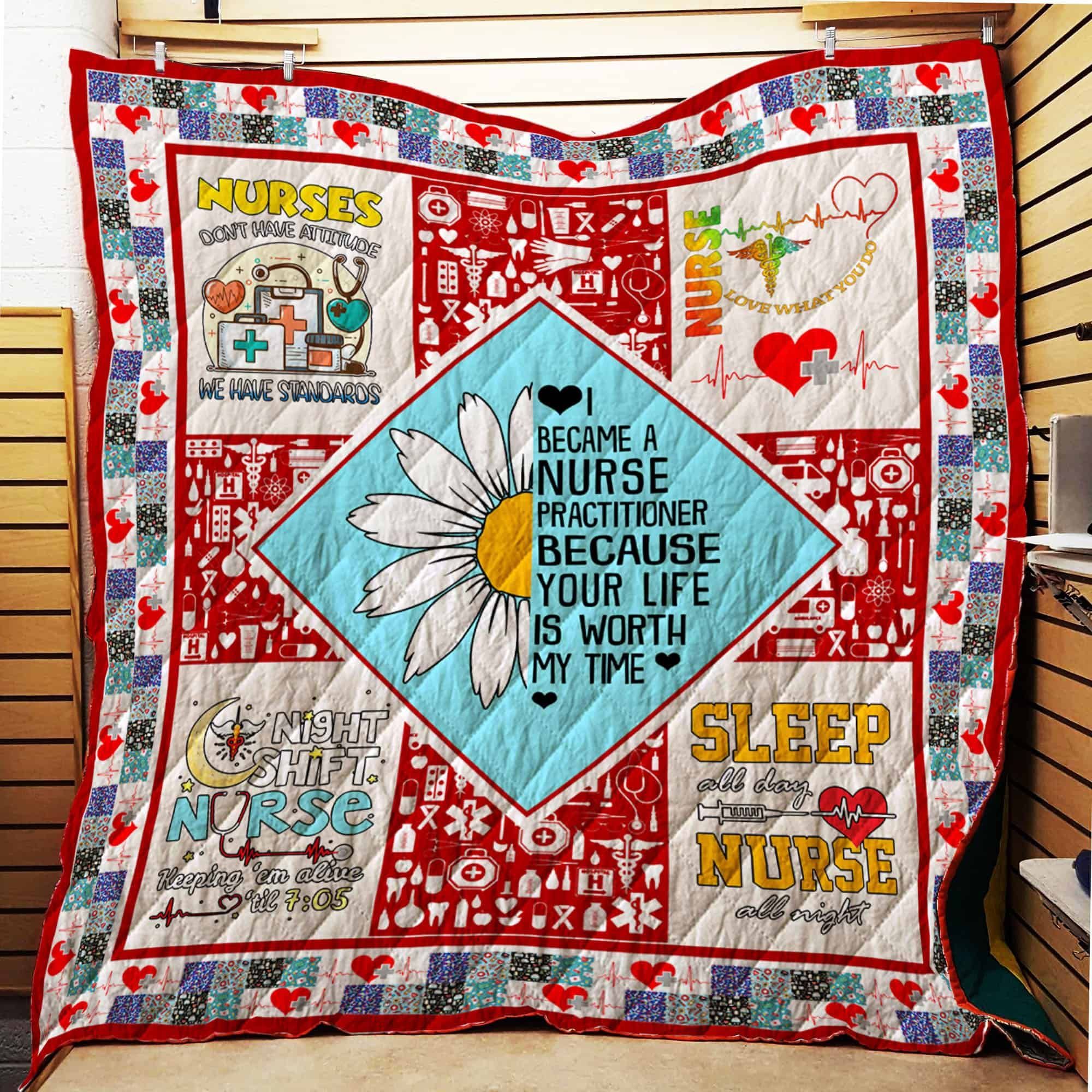 Nurse Practitioner 8 GS-CL-LD2910 Quilt Blanket