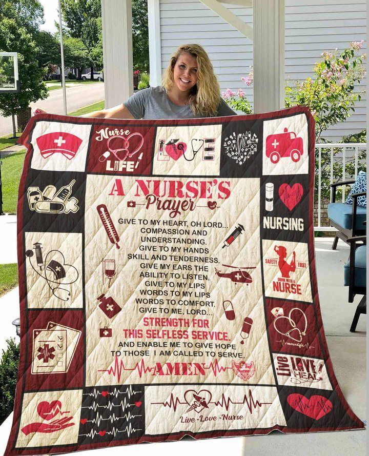 Nurse Prayer GS-CL-DT0107 Quilt Blanket